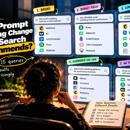 Does Prompt Wording Change What Search Recommends? We Tested 15 Queries